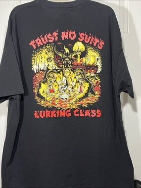 Lurking Class Sketchy Tank Trust‎ No Suits Graphic Tee Black XXL Skull Devil